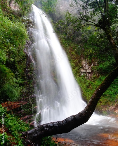 Thac tinh yeu waterfall in Thailand photo