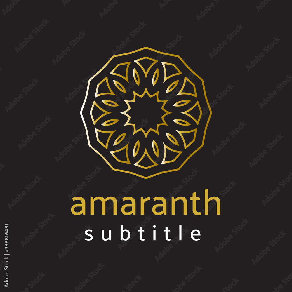 Fototapeta premium ornament gold logo