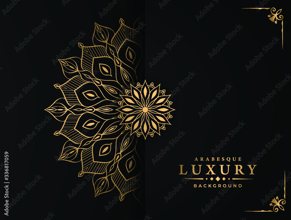 Luxury mandala background with arabesque pattern arabic islamic east style for Wedding card, book cover.
Luxury mandala background with arabesque pattern arabic islamic east style for Wedding card, book cover.