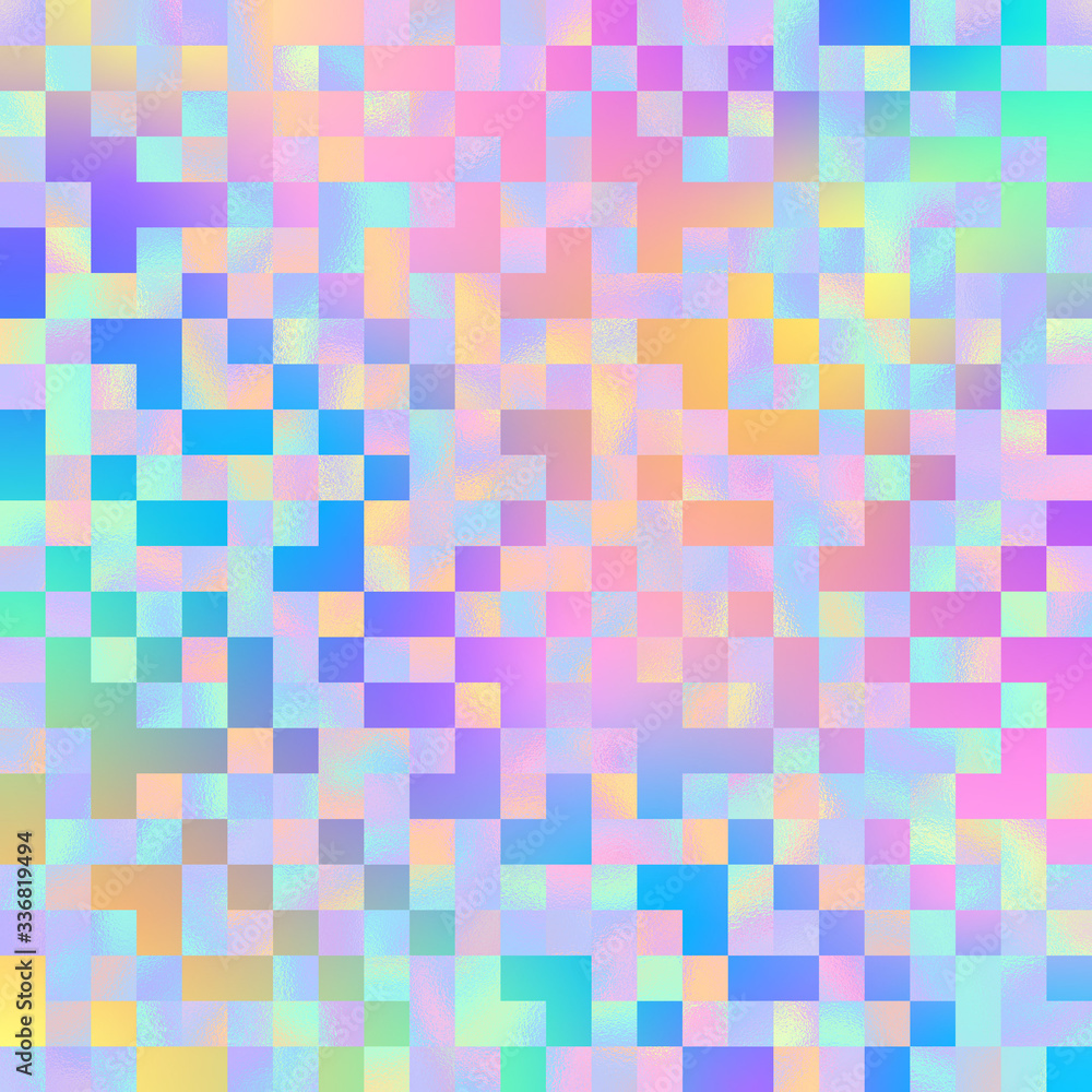 Holographic Design on Gradient Background - Cute holographic pattern on bright neon gradient background Holographic Design on Gradient Background - Cute holographic pattern on bright neon gradient background