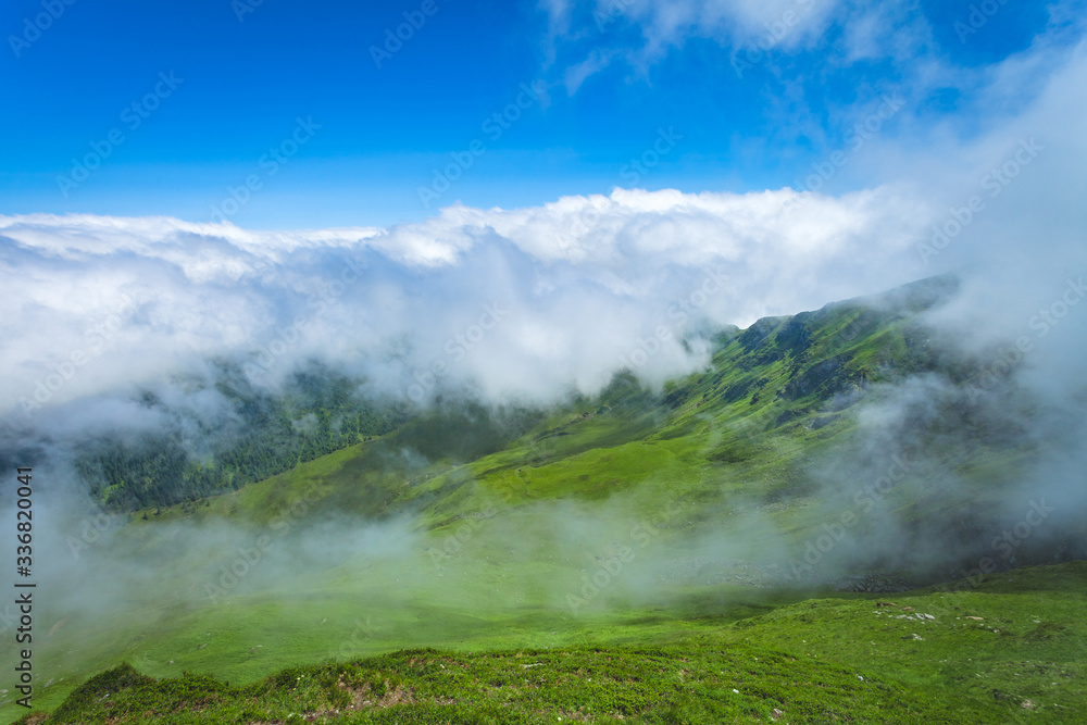 Exploring the mountains of Romania, epic landscapes and low clouds ahead Exploring the mountains of Romania, epic landscapes and low clouds ahead