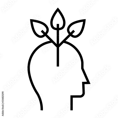 Personal development concept. Mental growth icon. Positive and nurturing thinking. Psychology concept.