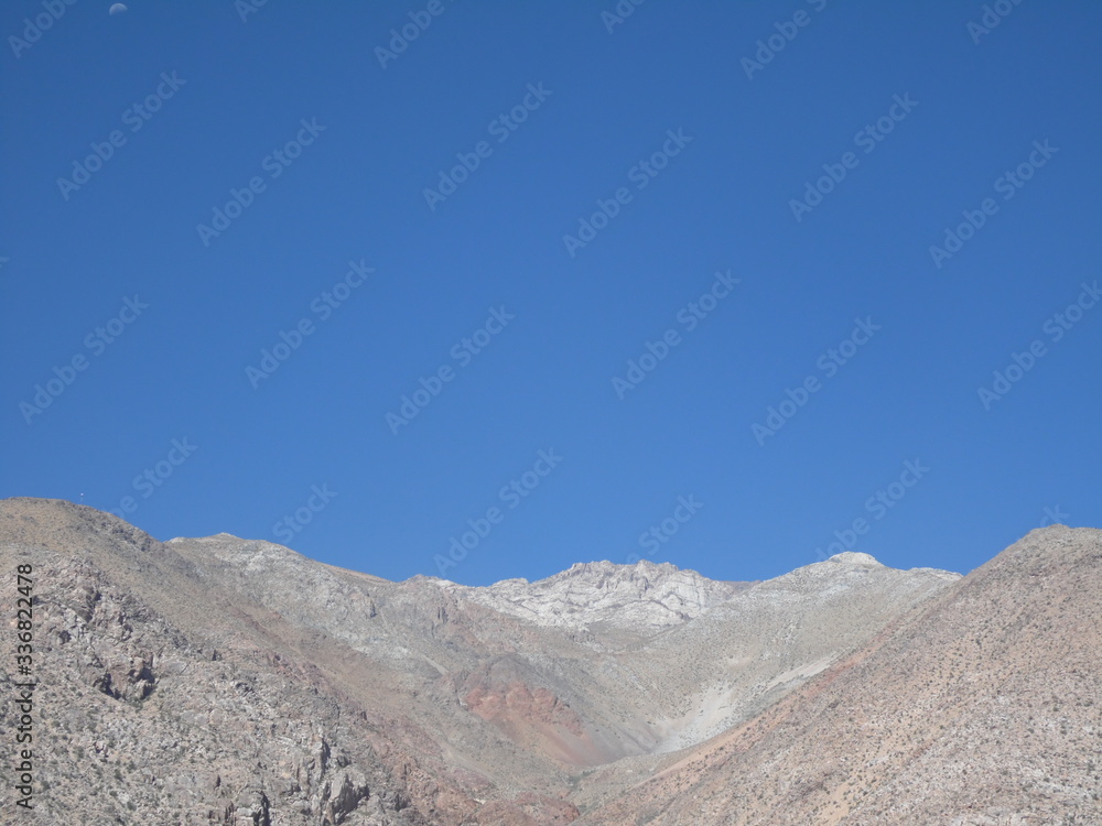 mountain with blue sky