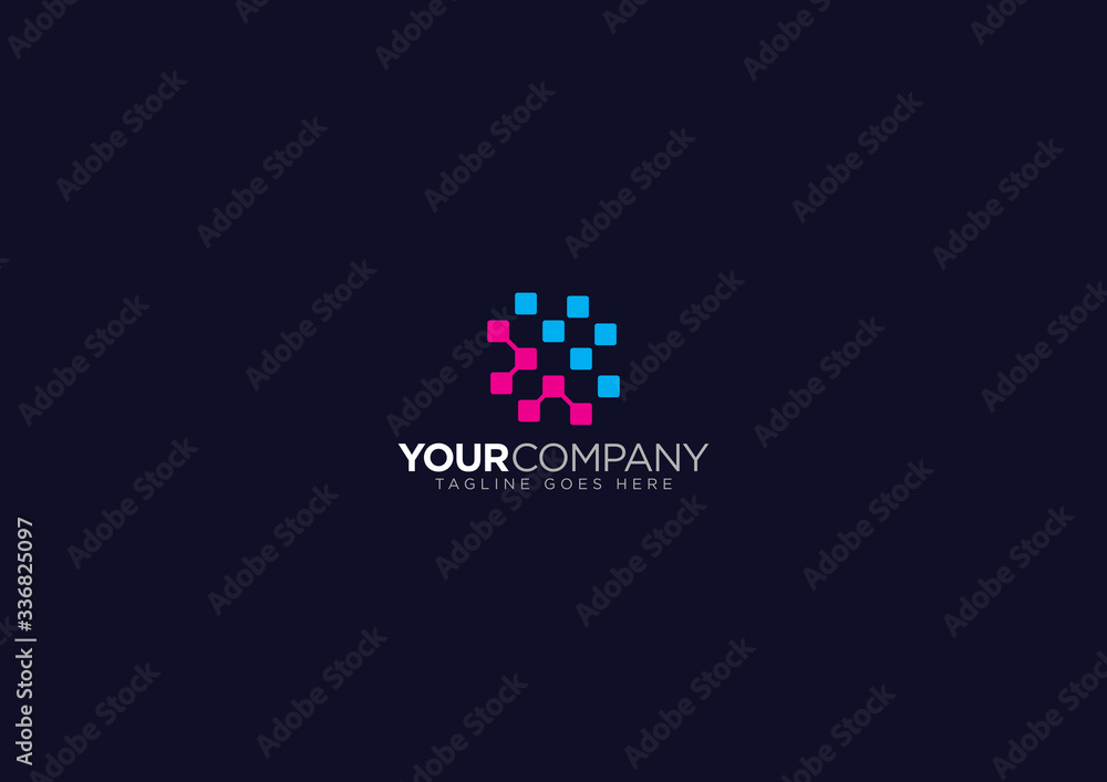 Vector Logo Design Network System Concept Editable Vector Logo Design Network System Concept Editable