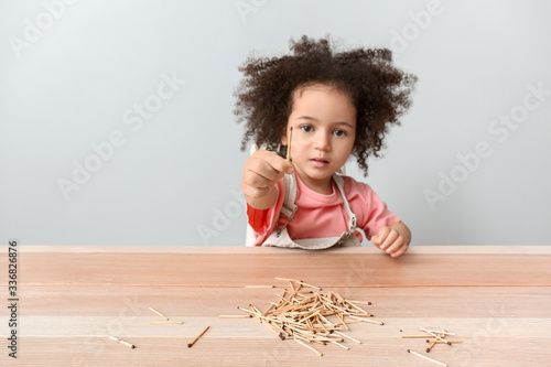 Little African-American gir...