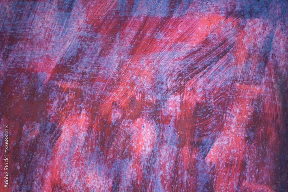 Naklejka premium Rusty poorly painted surface.