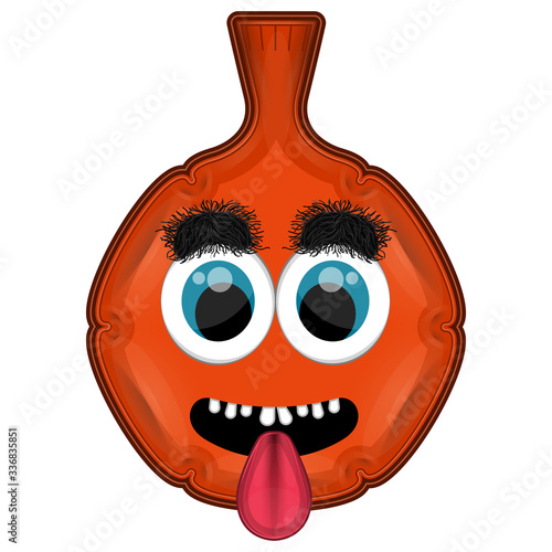 Isolated crazy whoopee joke cushion