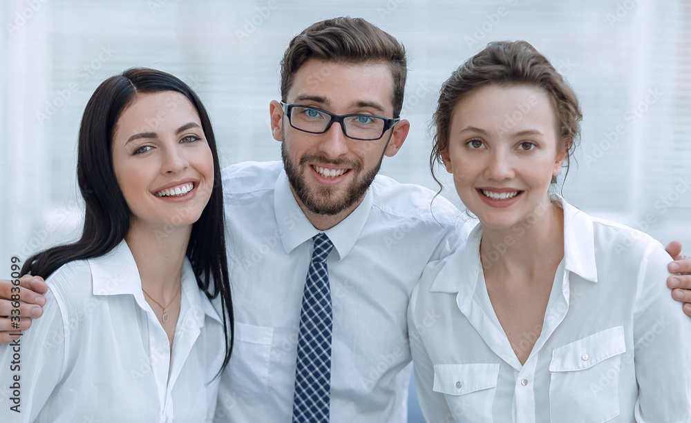 Portrait of a young successful business team Portrait of a young successful business team