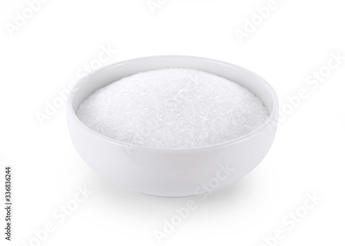 monosodium glutamate on white background