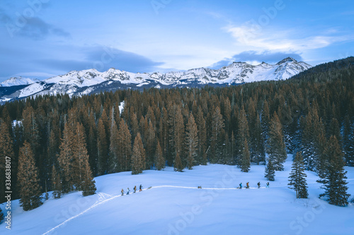 Snowshoeing in Telluride, Colorado in January