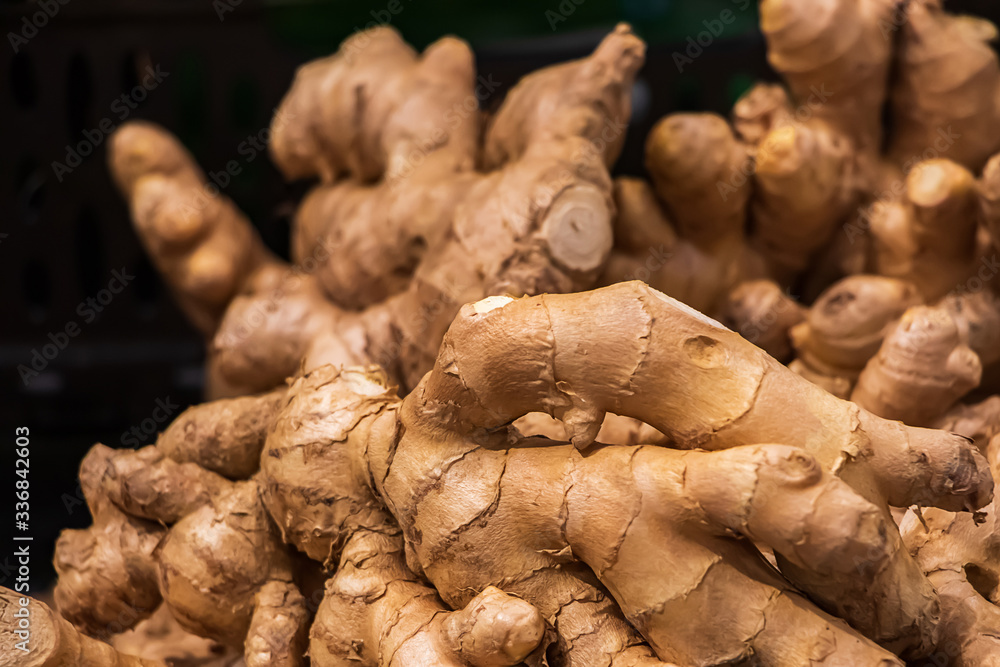 Fresh ginger for a healthy diet. Detox product