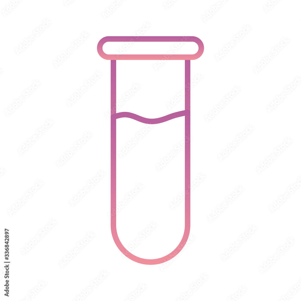 Science tube gradient style icon vector design Science tube gradient style icon vector design