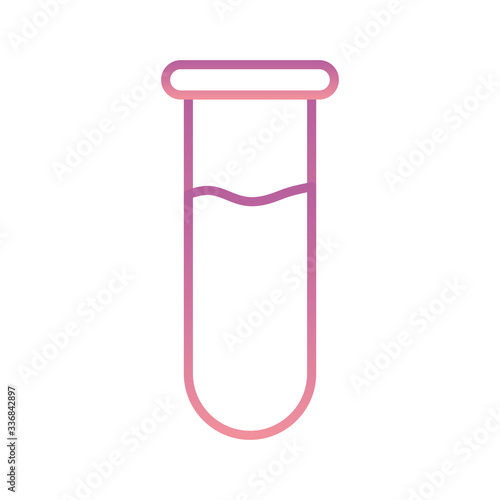 Science tube gradient style icon vector design