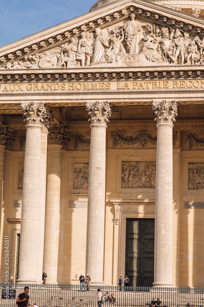 Pantheon Paris, view of the Central facade