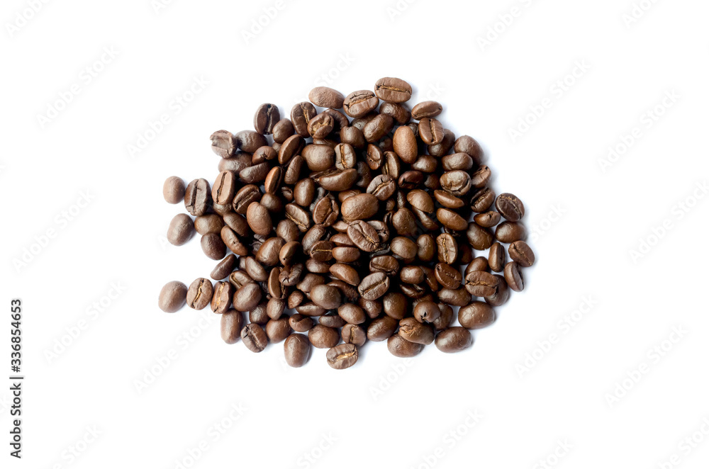coffee beans isolated on white background coffee beans isolated on white background