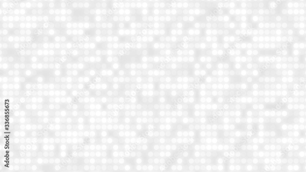 Dot white gray pattern gradient texture background. Abstract  technology big data digital background. 3d rendering.