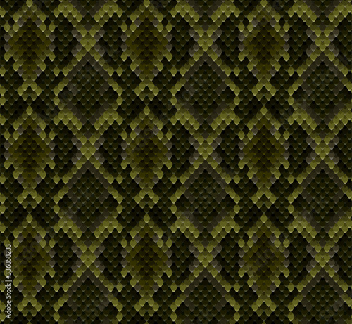 Seamless vector pattern of snake skin realistic illustration