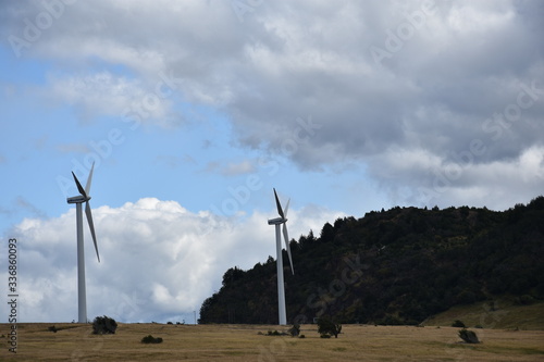 turbinas eolicas parque paisaje patagonia chile photo