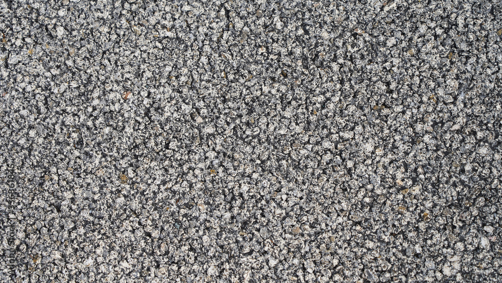 asphalt texture, gray asphalt structure. coarse-grained flooring. gravel