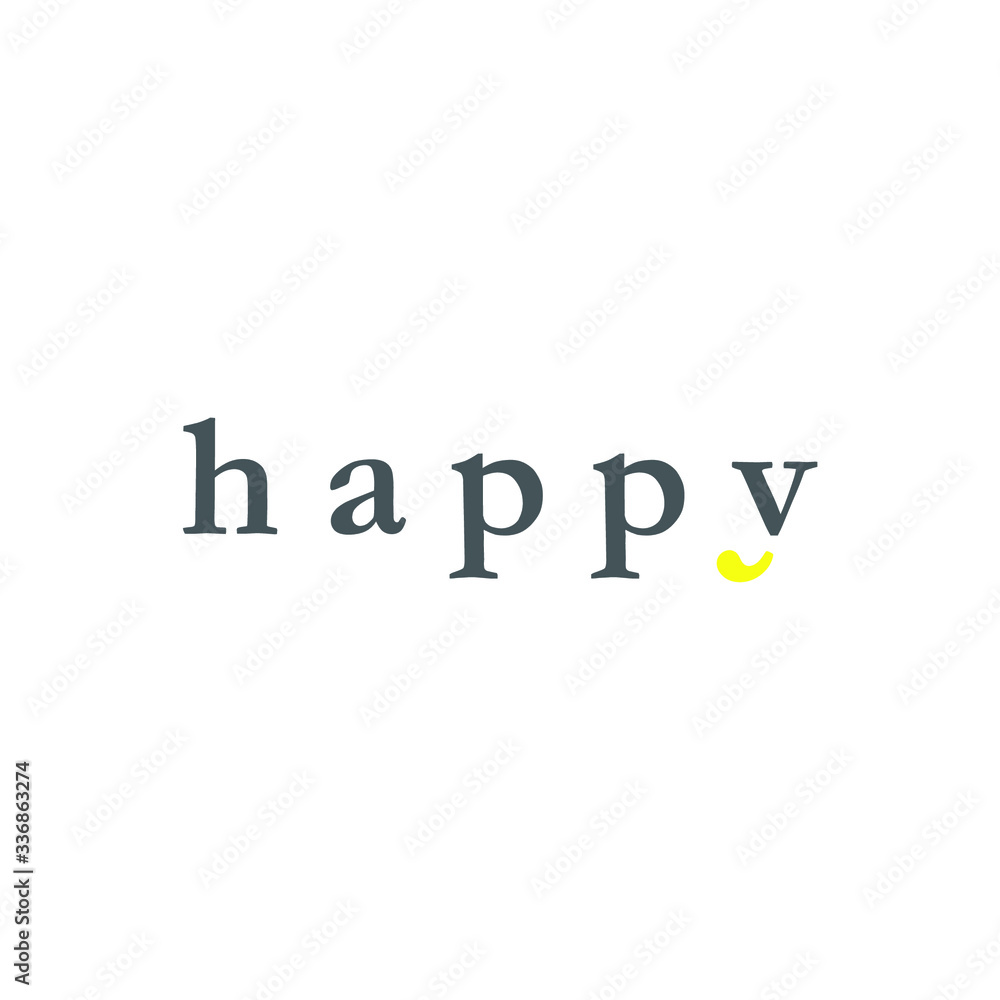 creative happy logo design, vector creative happy logo design, vector