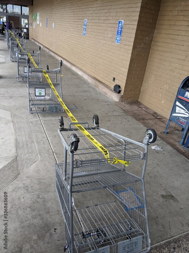 Naklejka premium Covid spacing