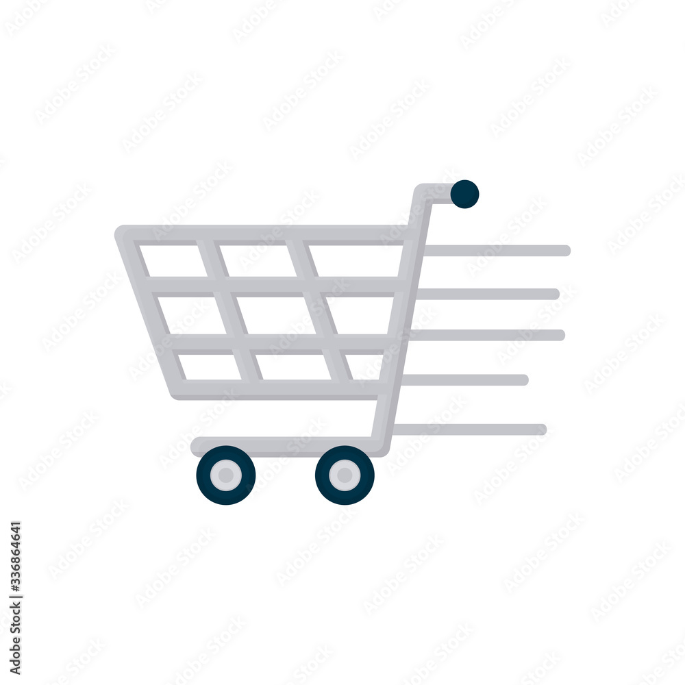 free delivery concept, shopping cart icon, flat style free delivery concept, shopping cart icon, flat style