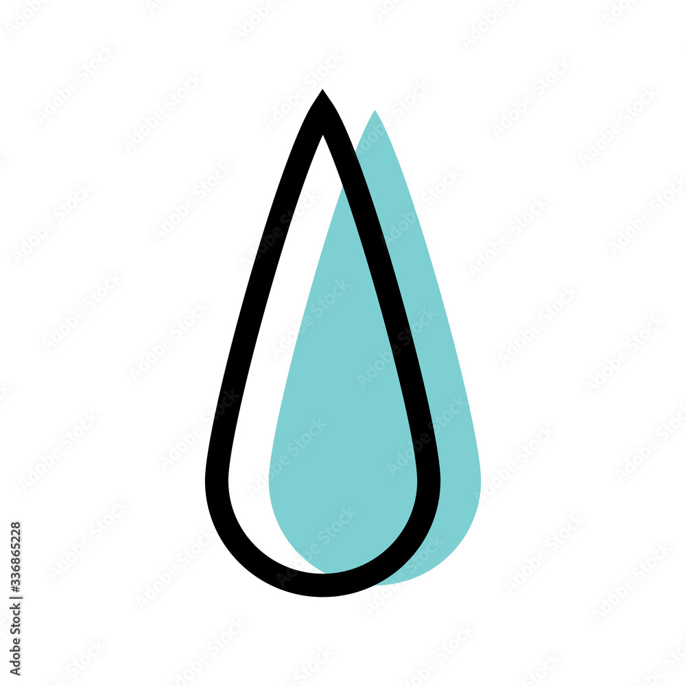 Sweat logo icon design, water drop symbol, vector illustration Sweat logo icon design, water drop symbol, vector illustration