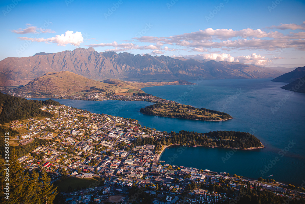 Obraz premium New Zealand Queenstown skyline
