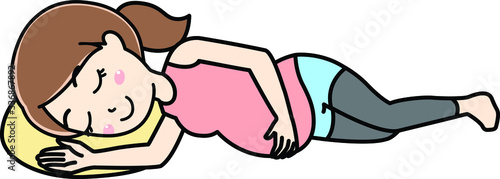 逆子体操をする妊婦さん