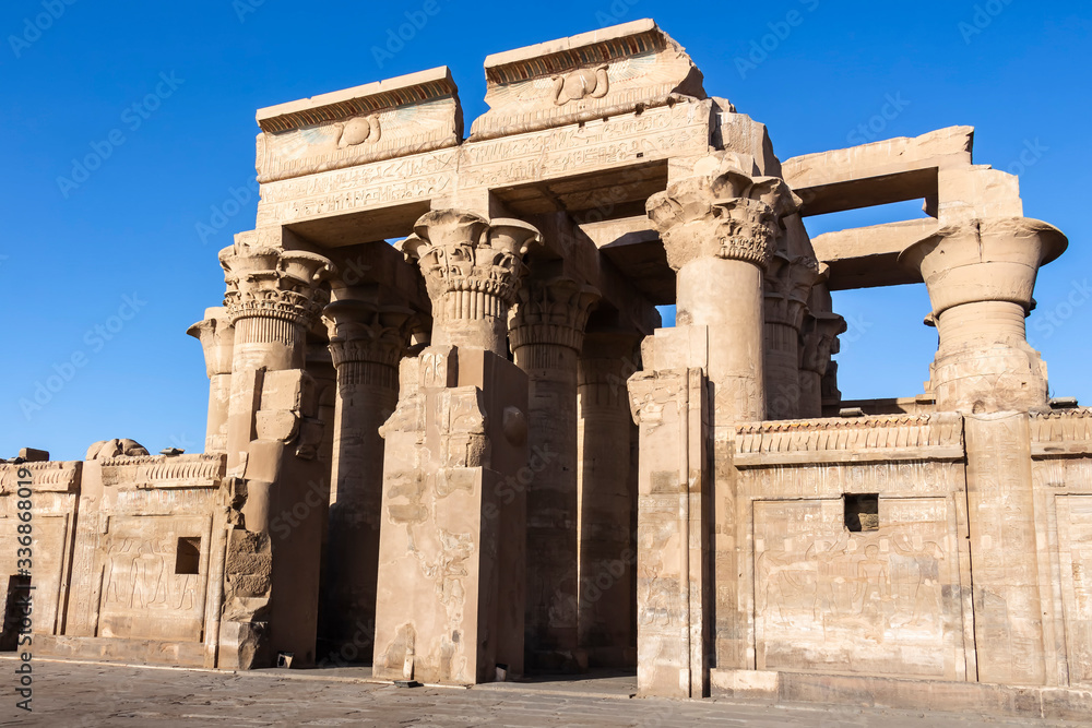 The dual entrance to the Temple of Kom Ombo