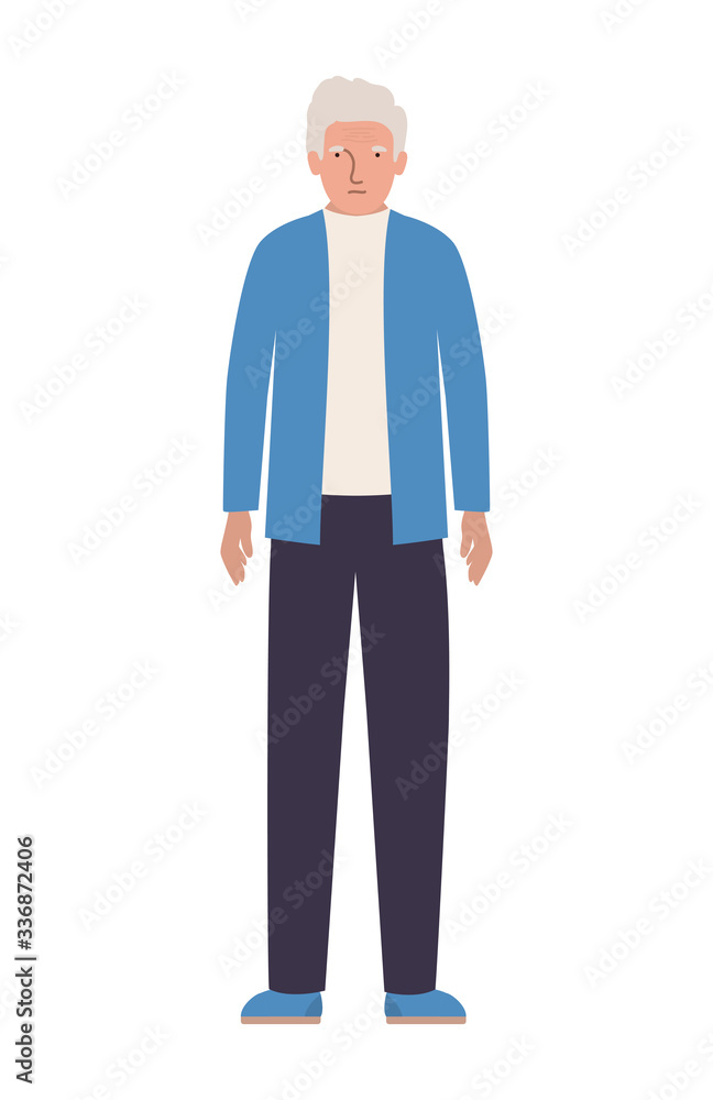 Isolated grandfather avatar vector design Isolated grandfather avatar vector design