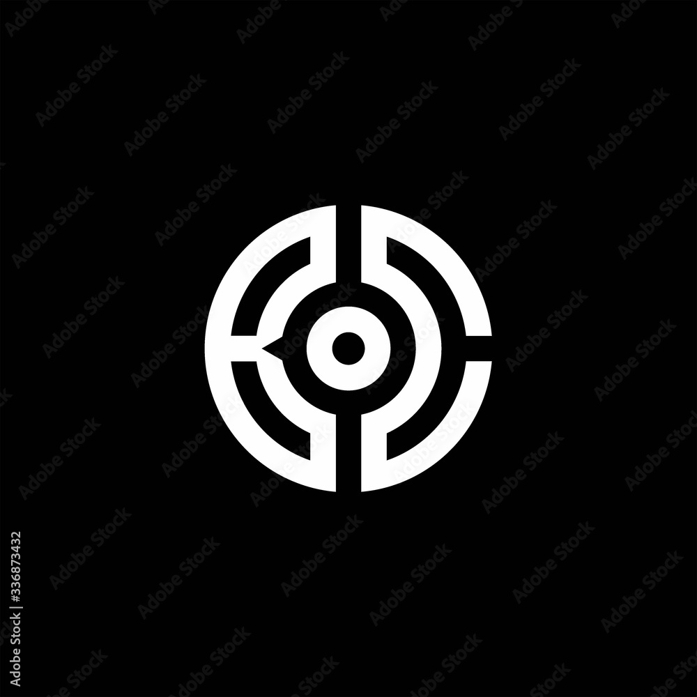 BC monogram logo with abstract circle style and dot in the middle BC monogram logo with abstract circle style and dot in the middle