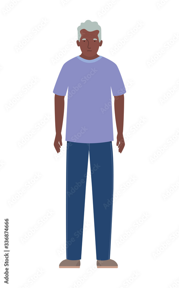 Isolated grandfather avatar vector design Isolated grandfather avatar vector design