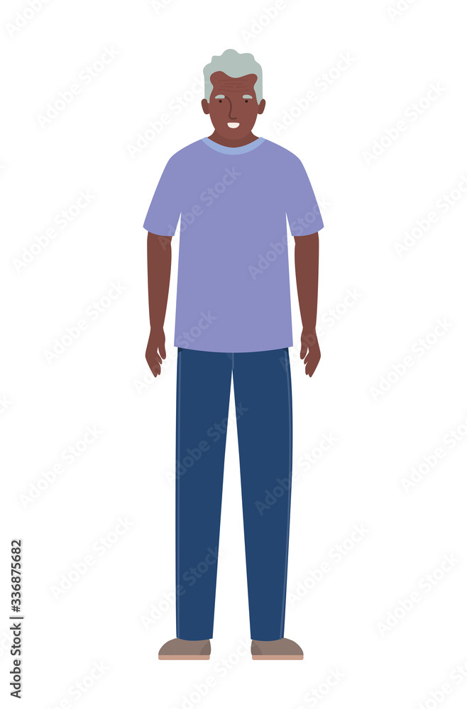 Isolated grandfather avatar vector design