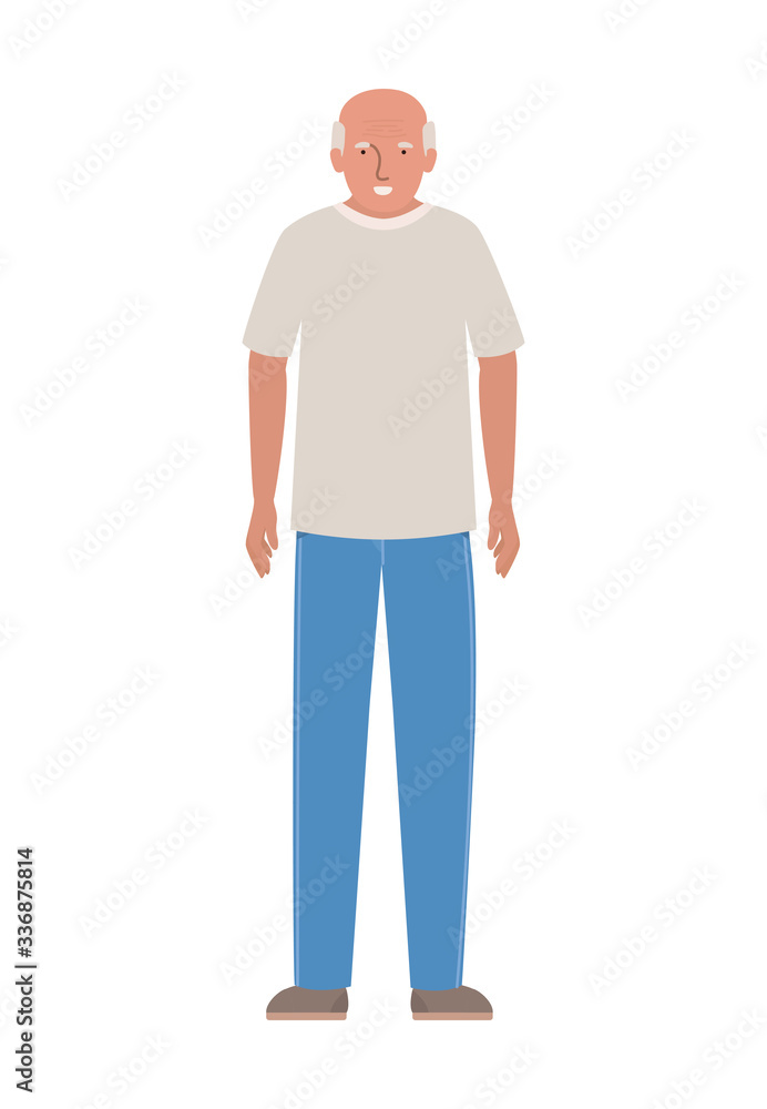 Isolated grandfather avatar vector design