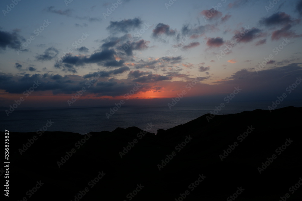 Fototapeta premium Sunset, stars