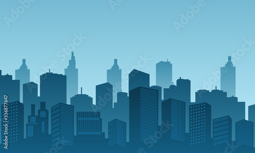 City background of daylight with building skyscraper