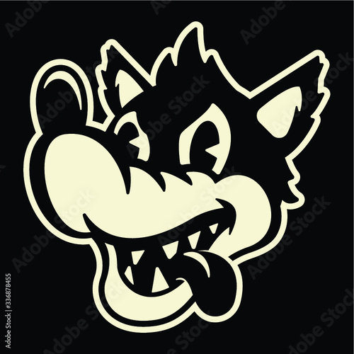 Wolf Rubber Hose Cartoon
