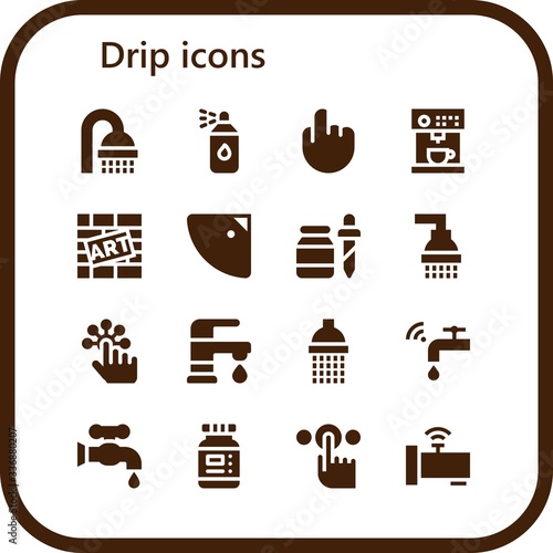 drip icon set