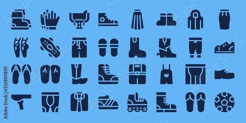 shoe icon set