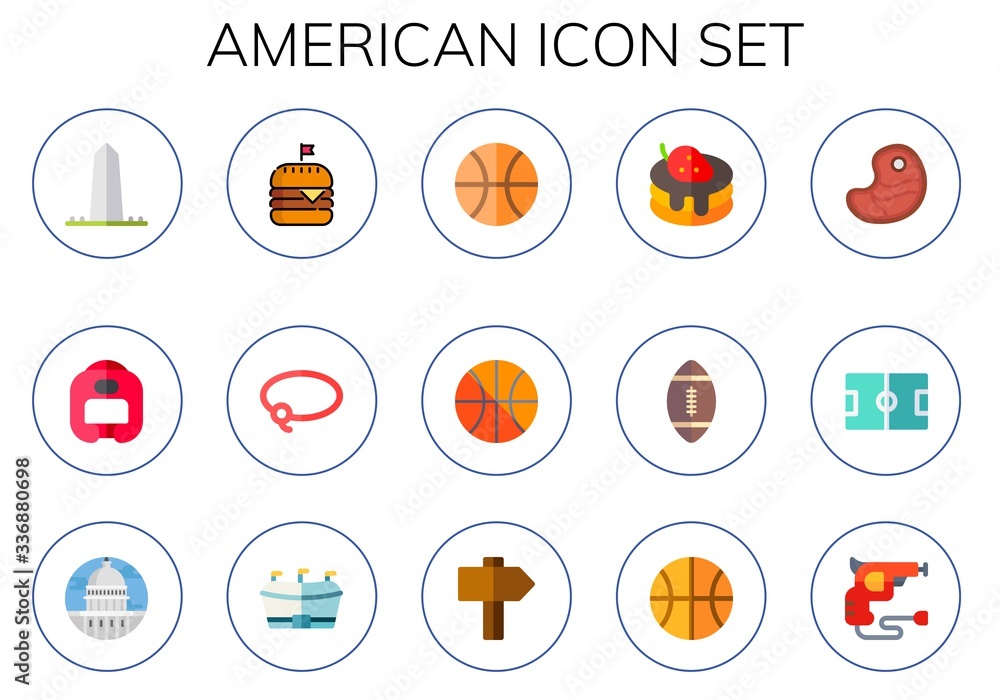 american icon set american icon set