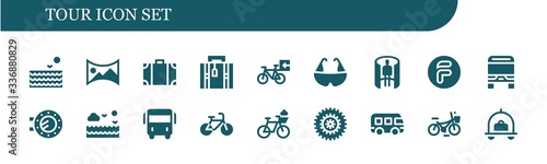 tour icon set