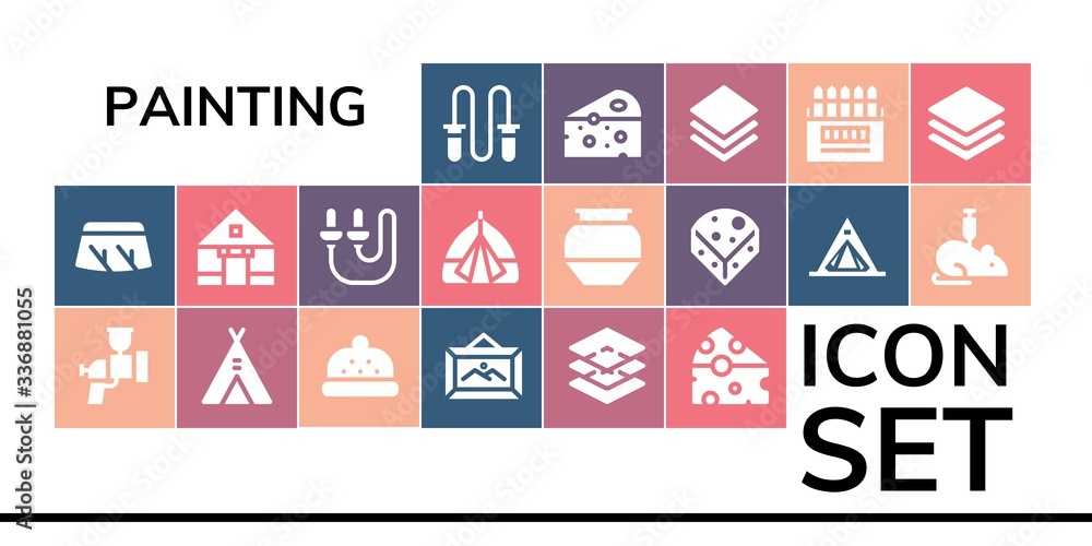 painting icon set