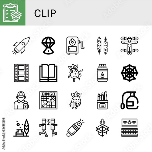 clip icon set