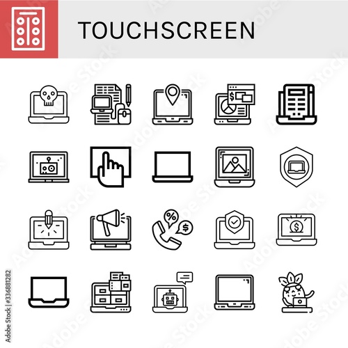 touchscreen icon set