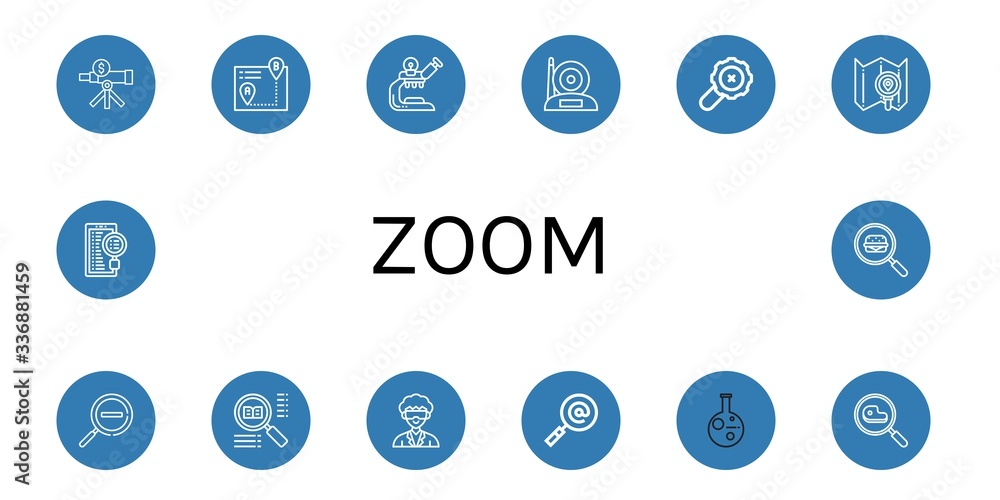 zoom icon set zoom icon set