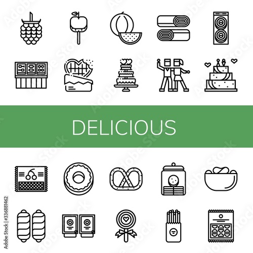 delicious icon set