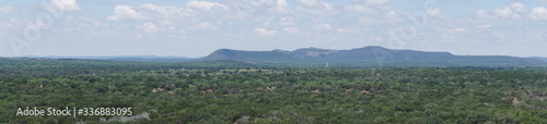 panoramic view of the hill country