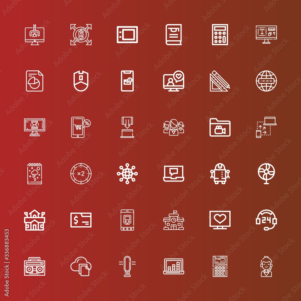 Editable 36 computer icons for web and mobile Editable 36 computer icons for web and mobile