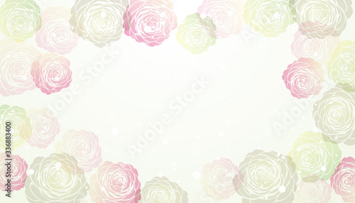 vector background  of Camellia illustration